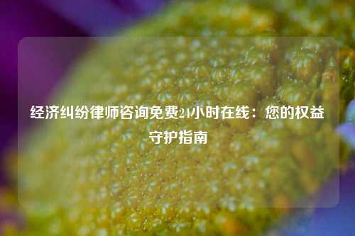 经济纠纷律师咨询免费24小时在线:您的权益守护指南
